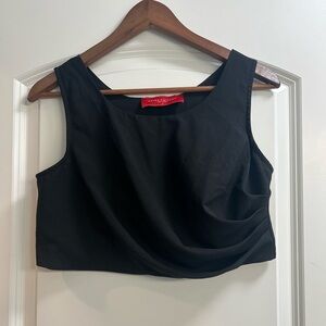 Akira Chicago red label- black crop top- size M